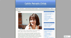 Desktop Screenshot of caitlinpetrakischilds.com